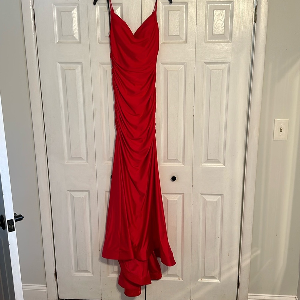 Red gown